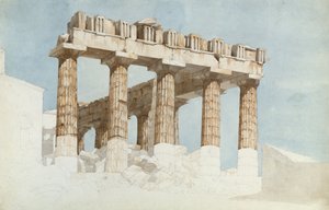 Le côté est et sud du Parthénon, vers 1813